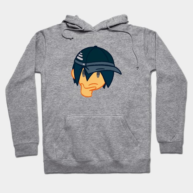 Shuichi Saihara (thinking emoji) Hoodie by OkiComa